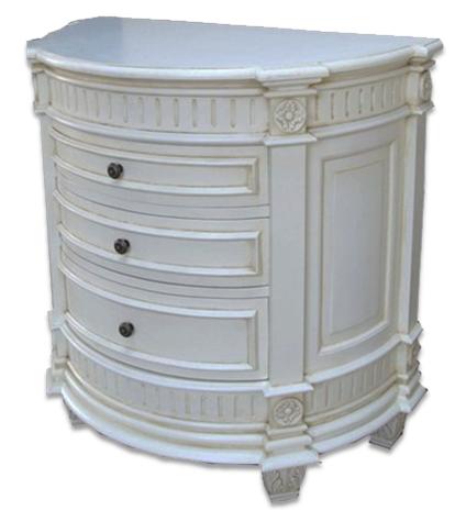 3 Drawer Semi Circular Chest Indonesia Furniture