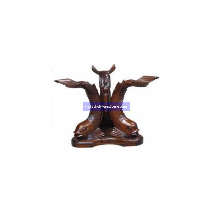 3 Fish table with Glass Indonesia Furniture