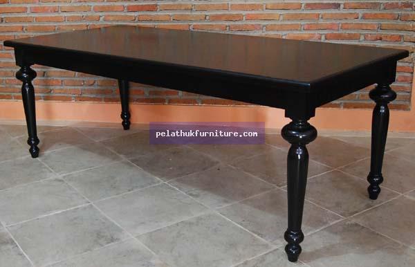 Black Dining Table Indonesia Furniture