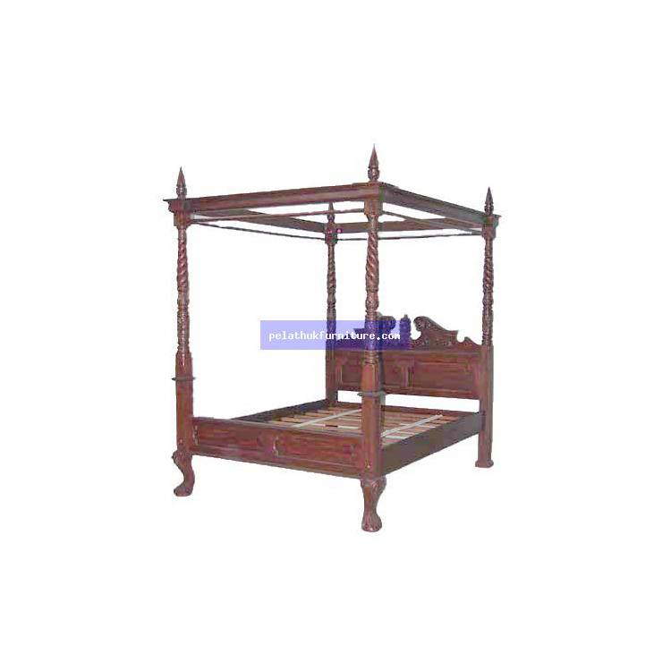 Canopy Bed Queen . Indonesia Furniture