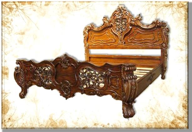 Carved Bed Indonesia Furniture