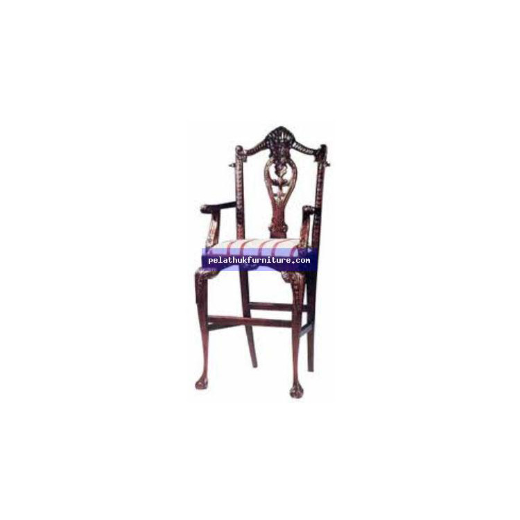 Chippendale Bar Chair Large Shell Indonesia Furniture