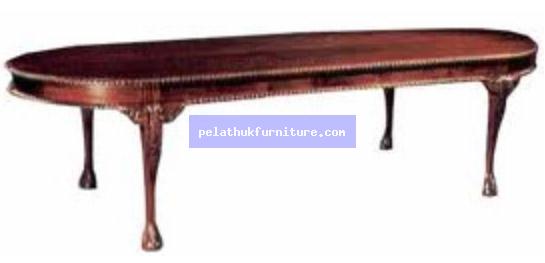 Chippendale Oval Dining Table A Indonesia Furniture