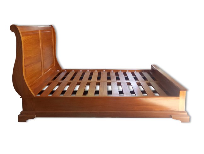 French Sleigh Bed Indonesia Furniture