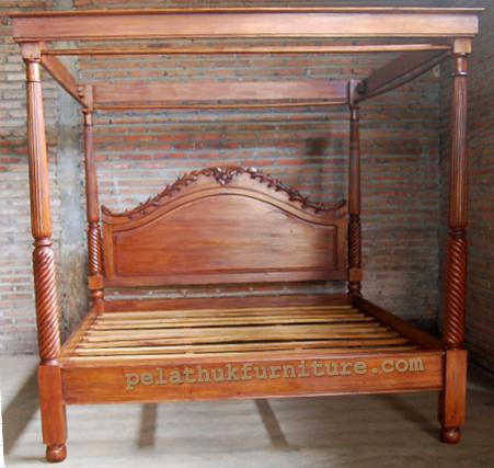 Georgian 4 Poster Bed King Size Indonesia Furniture
