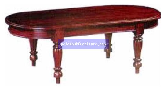 Oval Coffee Table Flute leg Indonesia Furniture