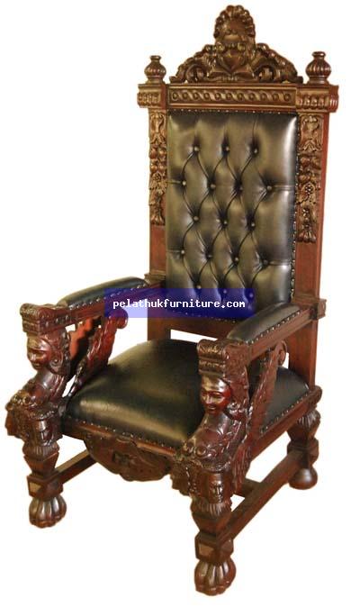 Ralph Chair with leather Indonesia Furniture