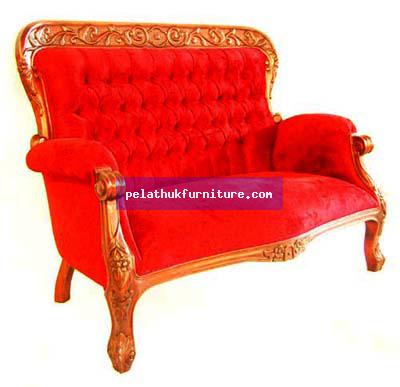 Rope Carved 2 Seater Indonesia Furniture