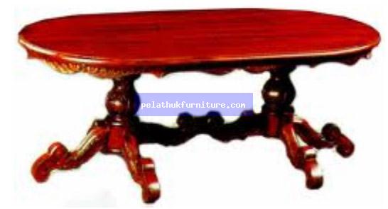 Twin Legs Pedestal Coffee Table Indonesia Furniture