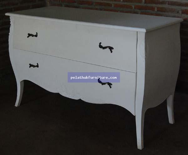 White Bombe Chest Indonesia Furniture