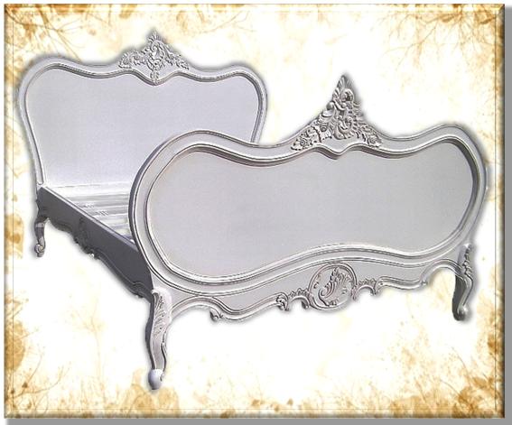 White French Bed Indonesia Furniture