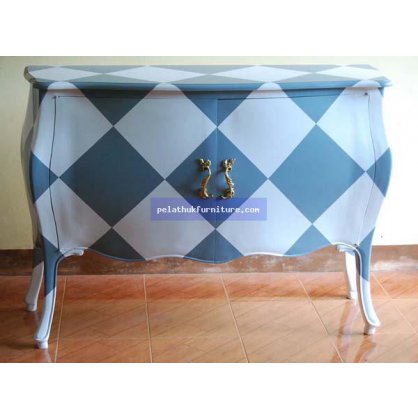2 Door Cabinet Painted Finish  Chests Indonesia Furniture