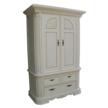 Indonesia Furniture 3 Drawer Carved wardrobe