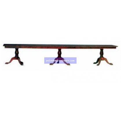 3 Pedestals Chippendale Dining Table Antique Reproductions  Coffee Tables and Dining Tables Indonesia Furniture