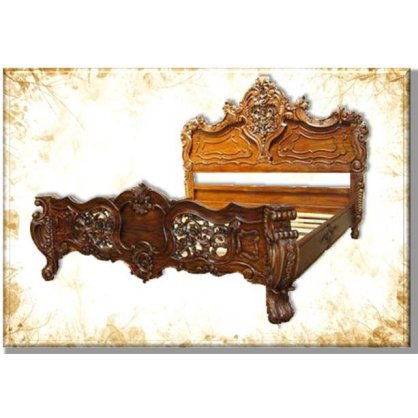 Carved Bed Antique Reproductions  Beds Indonesia Furniture