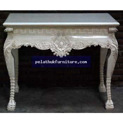 Carved Wall Table Painted Finish  Tables, Desks, Consoles Indonesia Furniture
