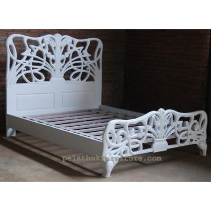 Indonesia Furniture Art Nouveau low foot end bed