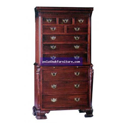 Chest on Chest Tall Boy Antique Reproductions  Cabinets, Bookcases, Sideboards  Indonesia Furniture