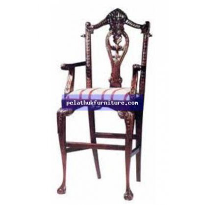 Chippendale Bar Chair Large Shell Antique Reproductions  Chairs, Stools and Sofas Indonesia Furniture