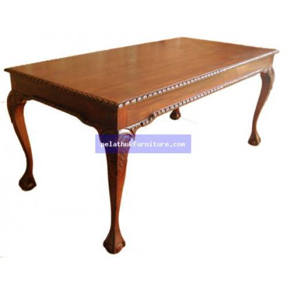 Chippendale Rectangular Dining Table Antique Reproductions  Coffee Tables and Dining Tables Indonesia Furniture