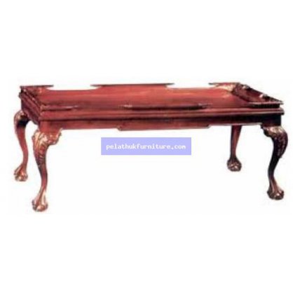 Coffee Table with Glass Antique Reproductions  Coffee Tables and Dining Tables Indonesia Furniture