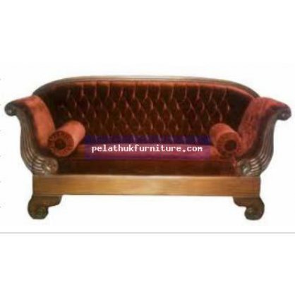 Fluted Couch Antique Reproductions  Chairs, Stools and Sofas Indonesia Furniture