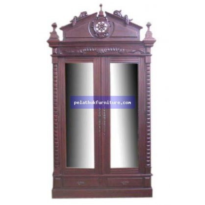 Mahogany Victorian Armoire A Antique Reproductions  Armoires Indonesia Furniture