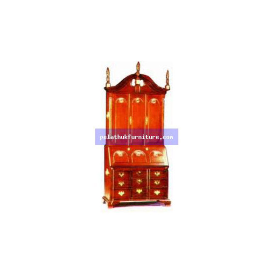 Newport Desk & Bookcase Antique Reproductions  Cabinets, Bookcases, Sideboards  Indonesia Furniture
