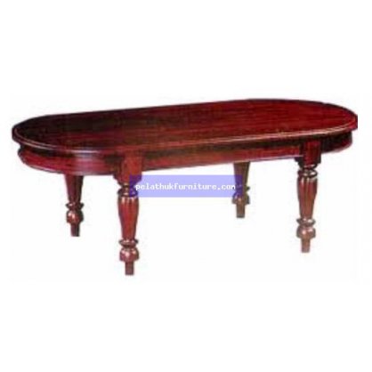 Oval Coffee Table Flute leg Antique Reproductions  Coffee Tables and Dining Tables Indonesia Furniture