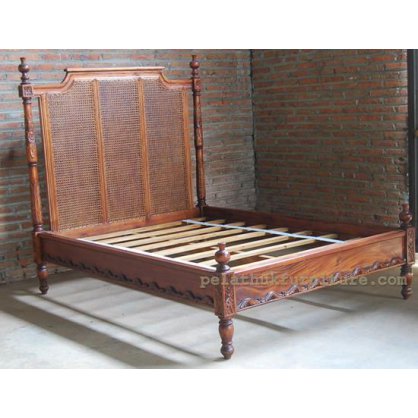Regency Rattan bed Antique Reproductions  Beds Indonesia Furniture