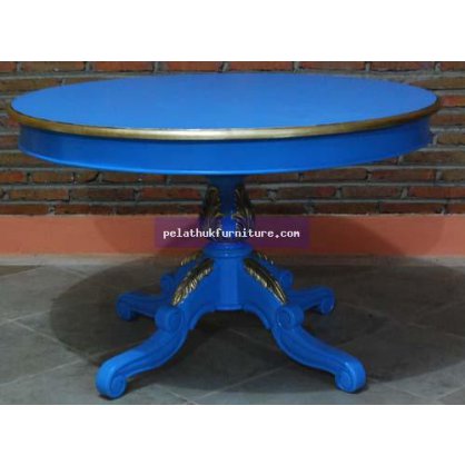 Round Dining Table Painted Finish  Tables, Desks, Consoles Indonesia Furniture