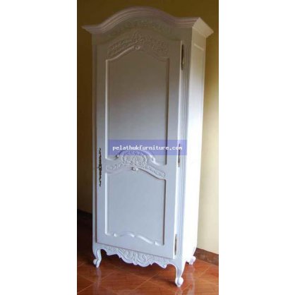 Single Door Armoire Painted Finish  Cabinet, Bookcase, Armoire Indonesia Furniture