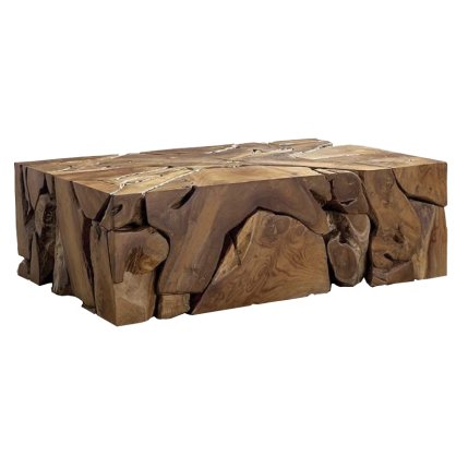 Indonesia Furniture Stump Teak Coffee Table