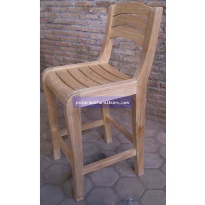 Indonesia Furniture Teak Bar Chair