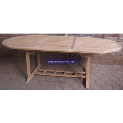 Indonesia Furniture Teak Oval Extention Table