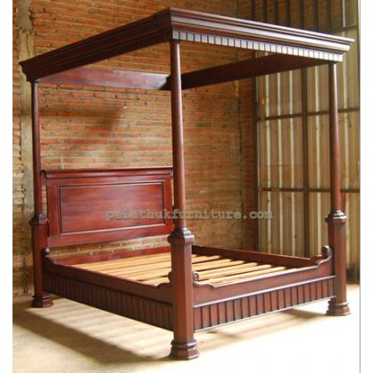 Tudor 4 Poster Bed Antique Reproductions  Beds Indonesia Furniture