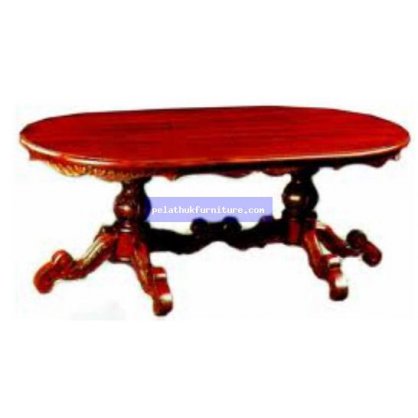 Twin Legs Pedestal Coffee Table Antique Reproductions  Coffee Tables and Dining Tables Indonesia Furniture