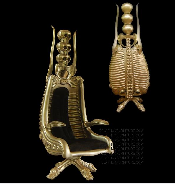 3 Skull SwivelChair Indonesia Furniture