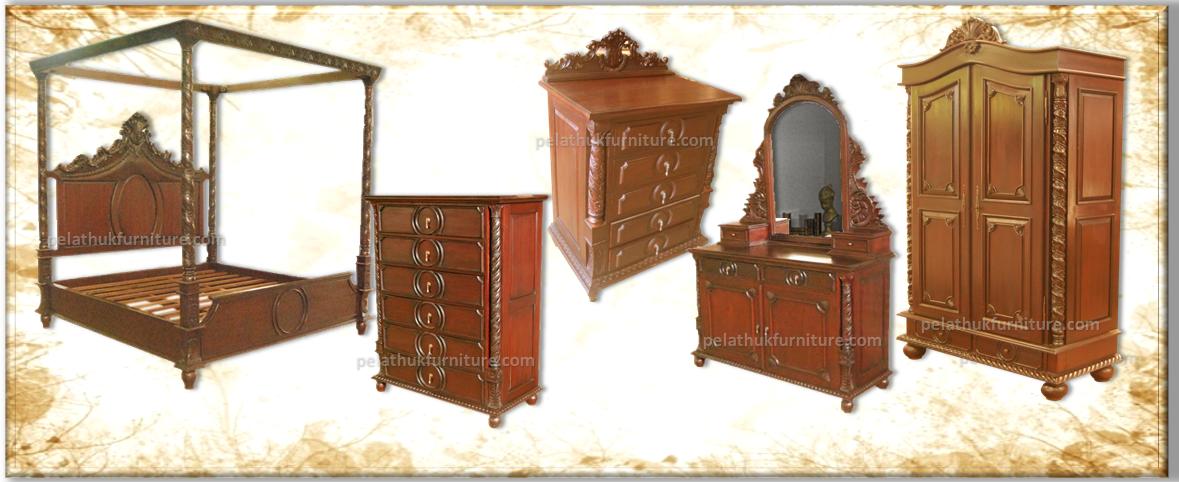 Column Bedroom set Indonesia Furniture