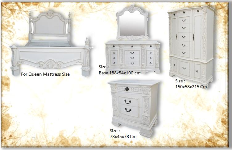 Louis Bedroom Set Indonesia Furniture