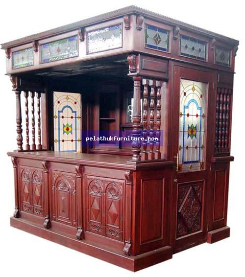 Mahogany Bar with Doors Indonesia Furniture