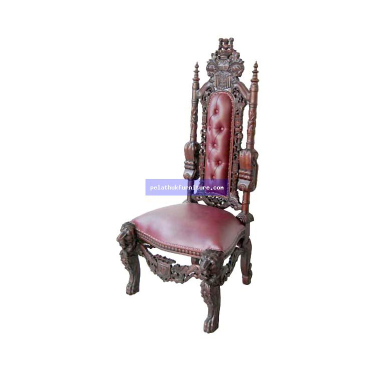Mahogany Lion  Chair no Arm Indonesia Furniture