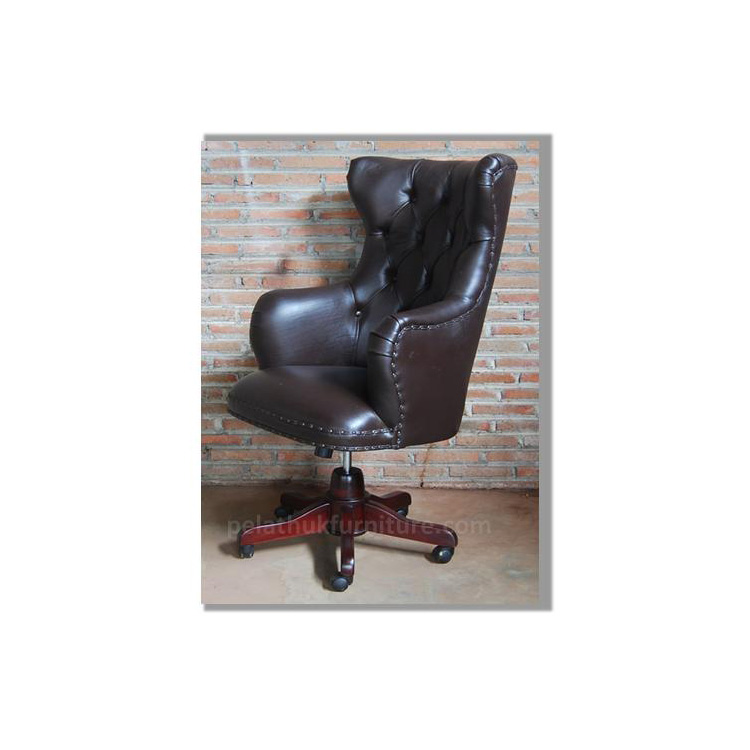 Mahogany Swivel Chair E Indonesia Furniture
