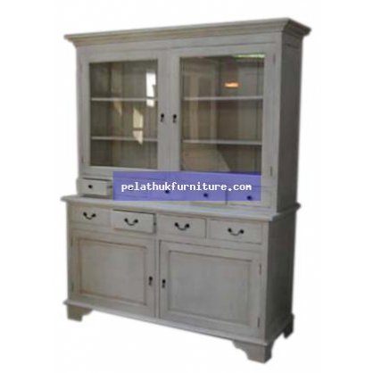 Bookcase B White Country Cabinet   Indonesia Furniture
