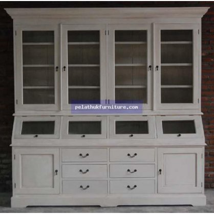 Bookcase C White Country Cabinet   Indonesia Furniture