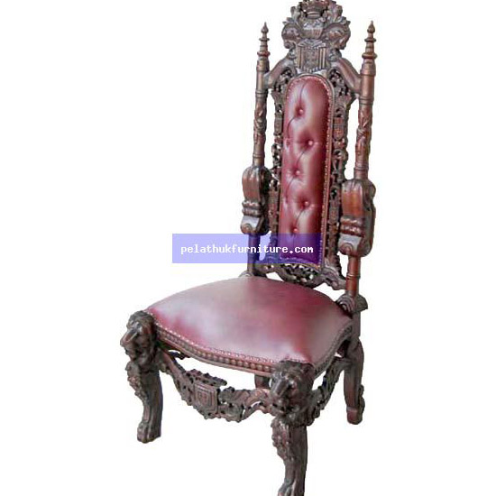 Mahogany Lion  Chair no Arm Lion Collections   Indonesia Furniture